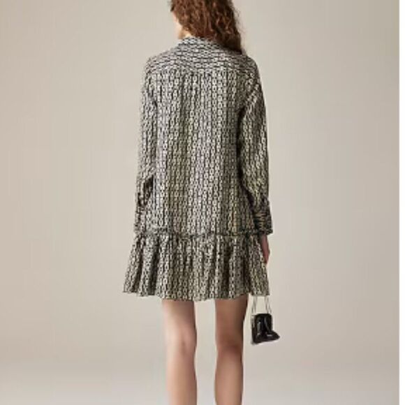 J. Crew shirtdress in chain print Size XS - Picture 9 of 10